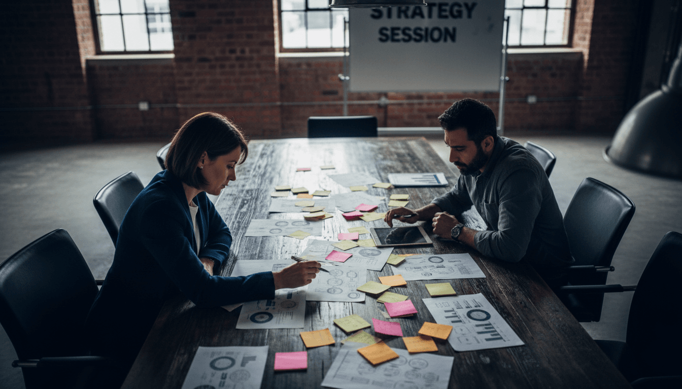HR professionals planning culture design strategy